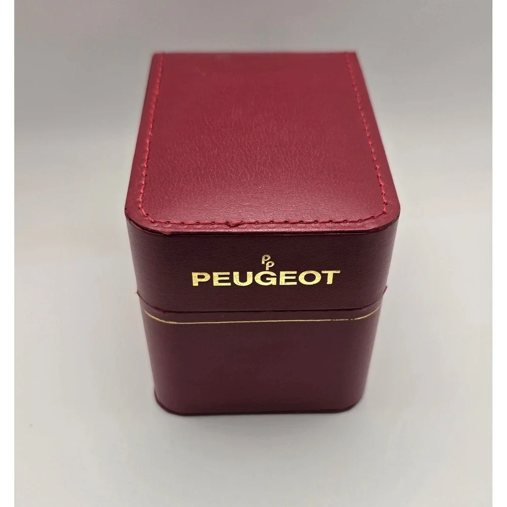 Peugeot 7099G Gold Tone Crystal Bezel‎ Bracelet Watch Women's W/ Box -2896